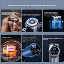 Pistola de Massagem Lenovo com Tela LED e 8 Cabeças