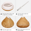 Difusor de Aromaterapia 350ML com LED e Controle Remoto