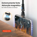 Cabo Magnético Rotativo 3 em 1 USB 540° para Carga Rápida