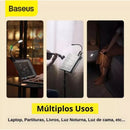 Luminária LED de Mesa Recarregável com Clipe e Toque